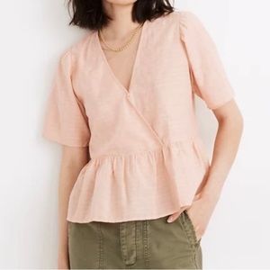 Madewell Crossover Peplum Top